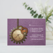 Kaart  klok respons, Paars (Staand voorkant)