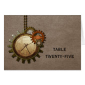 Kaart Kloktabel nummer, Mocha (Voorkant Horizontaal)