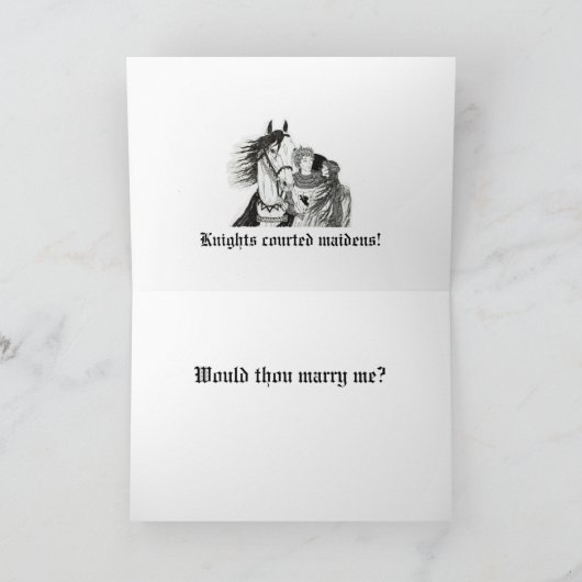 kaart "Knachten ontroerd door Maidens" (Binnen)