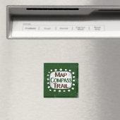 Kaart Kompas Trail Koelkastmagneet Magneet (Insitu (Vaatwasser))