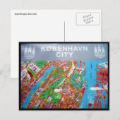 kaart kopenhagen (Voorkant / Achterkant)