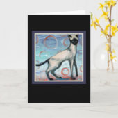 kaart "Kopi Cat" (Gele Bloem)