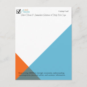 Kaart kopiëren voor ADHD