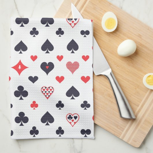 Kaart Kostuums Keukenhanddoek (Quarter Fold)