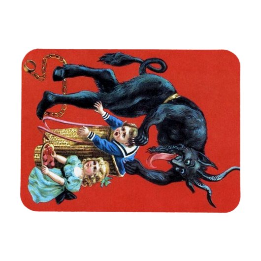  kaart Krampus koelkast magnet Magneet (Horizontaal)