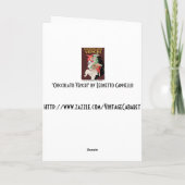 Kaart: Kunst - Cioccolato - Chocolates Feestdagen Kaart (Achterkant)