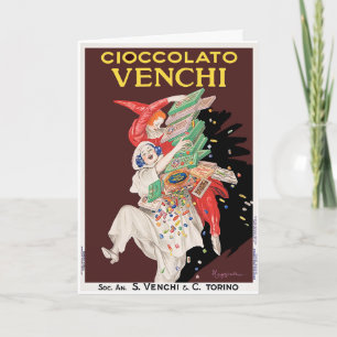Kaart:  Kunst - Cioccolato - Chocolates Feestdagen Kaart