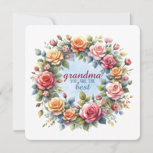 Kaart Kunstprint "OMA je bent de BESTE" (Voorkant)