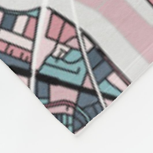 Kaart Kyoto Japan Fleece Deken (Hoek)