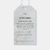 Kaart Label katoenetiket Cadeaulabel (Voorkant)