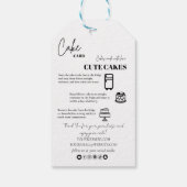 Kaart Label katoenetiket Cadeaulabel (Achterkant)