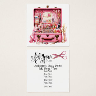 Kaart/Label van bedrijf EN behuizing Vierkante Visitekaartjes