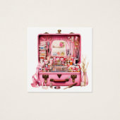 Kaart/Label van bedrijf EN behuizing Vierkante Visitekaartjes (Voorkant)