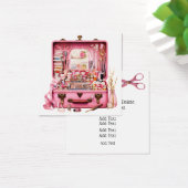 Kaart/Label van bedrijf EN behuizing Vierkante Visitekaartjes (Bureau)