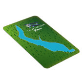 Kaart Lac de Castillon Frankrijk Magneet (Rechterzijde)