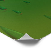 Kaart Lac de Castillon Frankrijk Poster (Hoek)