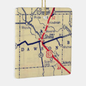 kaart Lamesa TX Keramisch Ornament (Rechts)