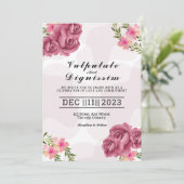 Kaart landschapsontwerp winterbruiloft (Staand voorkant)