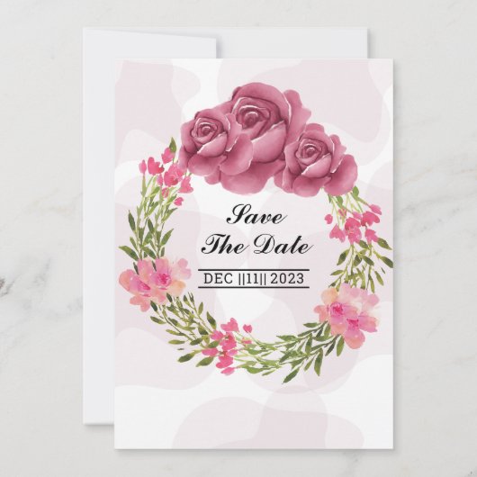 Kaart landschapsontwerp winterbruiloft (Achterkant)