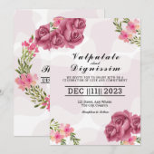 Kaart landschapsontwerp winterbruiloft (Voorkant / Achterkant)