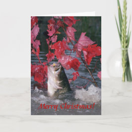 Kaart / Largemouth Bass Vrolijk Kerstfeest!