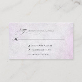 Kaart Lavender Gray RSVP Enclosure