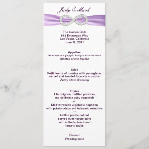 Kaart Lavender Infinity Menu