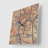  kaart Leadville Vierkante Klok (Hoek)