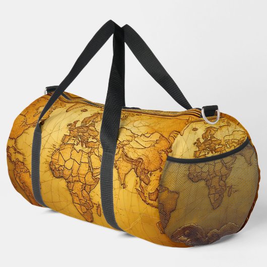  kaart Leather-Look Duffle Bag Plunjezak (Rechterhoek)