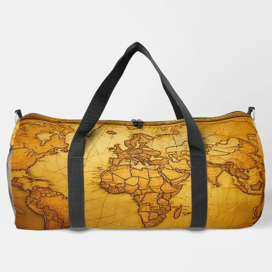  kaart Leather-Look Duffle Bag Plunjezak (Achterkant)