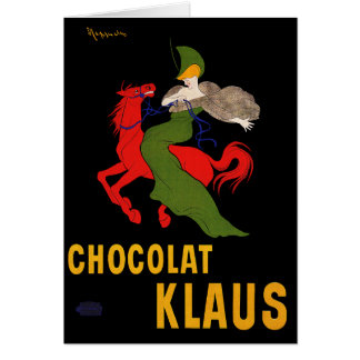 Kaart: Leonetto Cappiello - Chocolat Klaus