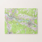 kaart Libanon & Hanover New Hampshire (1959) Legpuzzel (Horizontaal)