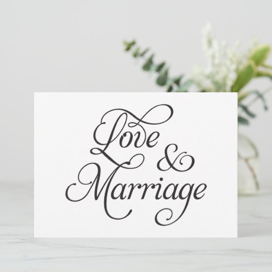 Kaart Liefde en huwelijk (Staand voorkant)