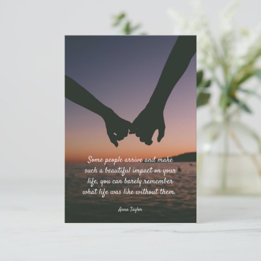 Kaart - liefde en vriendschap (Staand voorkant)