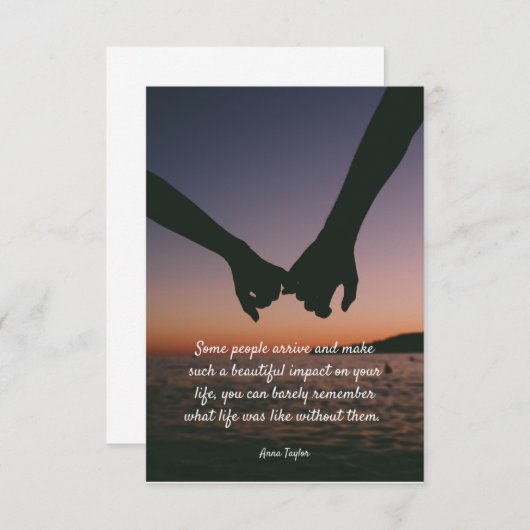 Kaart - liefde en vriendschap (Voorkant / Achterkant)