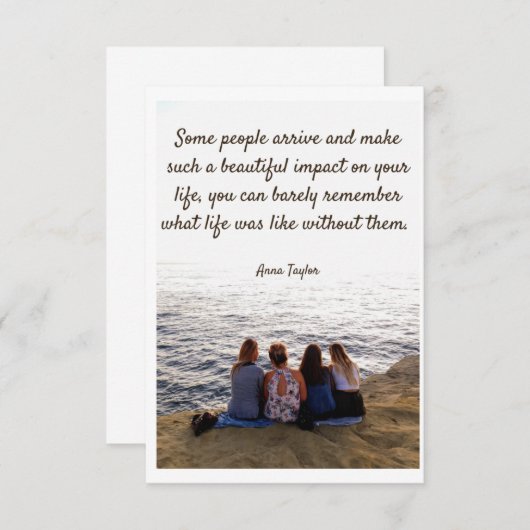 Kaart - liefde en vriendschap (Voorkant / Achterkant)