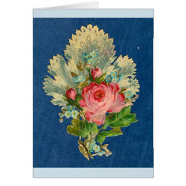 Kaart — liefdesgedicht binnen (Victoriaans, op een