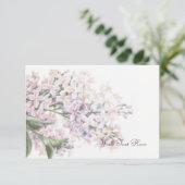 Kaart Lila bloei-informatie (Staand voorkant)