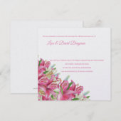 Kaart-Lilies van de Uitnodiging van het Tempelhuwe (Voorkant / Achterkant)