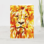 Kaart Lion Vibrant Art (Voorkant)