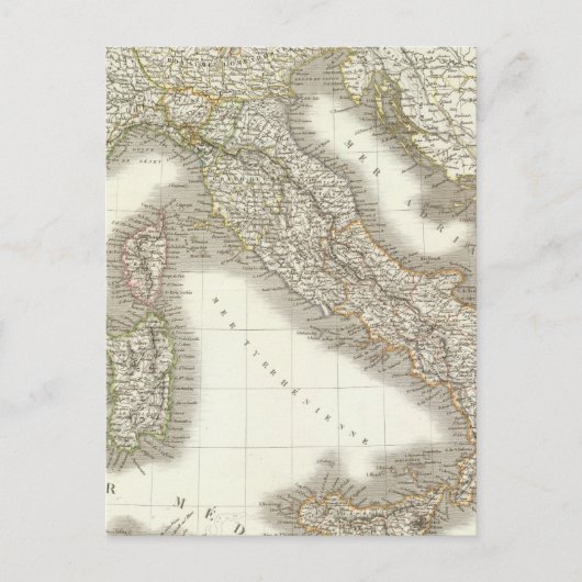 Kaart L'Italie - Italië (Voorkant)