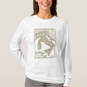 Kaart L'Italie - Italië T-shirt