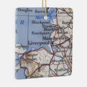  kaart Liverpool England Keramisch Ornament (Rechts)