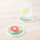 Kaart Locatie Onderzetters: Zandsteen Onderzetter (Zijkant)