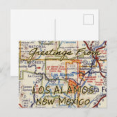  kaart Los Alamos NM (Voorkant / Achterkant)