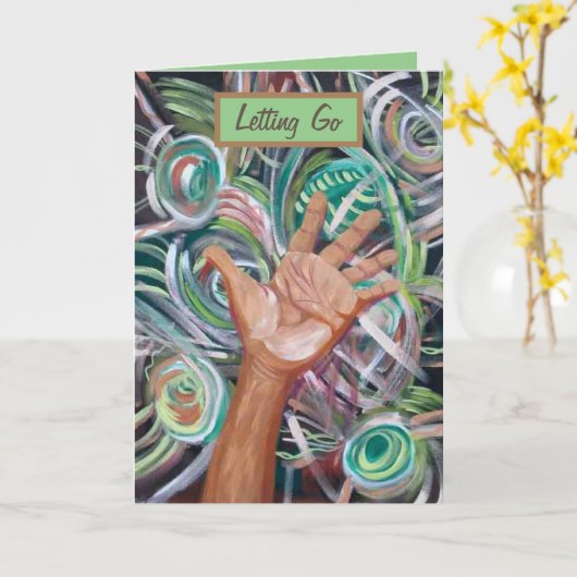 Kaart "Loslaten" voor herstel (Gele Bloem)