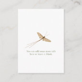 Kaart Love Bug Diaper Raffle Baby shower Insert (Achterkant)