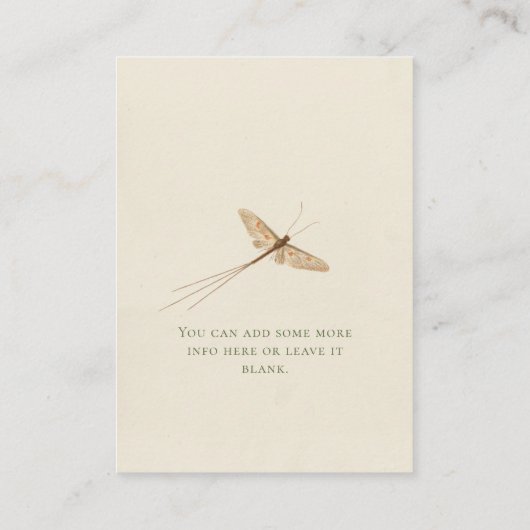 Kaart Love Bug Diaper Raffle Baby shower Insert (Achterkant)