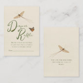 Kaart Love Bug Diaper Raffle Baby shower Insert (Voorkant / Achterkant)