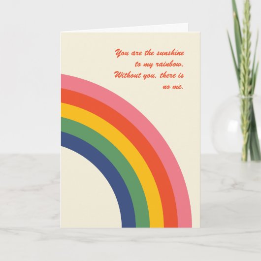 Kaart  Love Rainbow Moederdag (Voorkant)